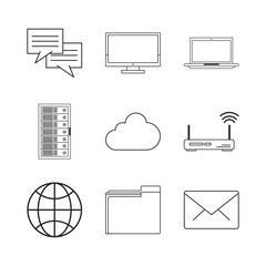 Sticker - bundle of electronic business icons