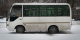 Fototapeta  - White chinese bus. Public transport.