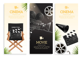 Wall Mural - Cinema Vertical Banners Set