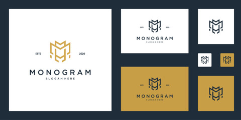 Monogram M logo design inspiration