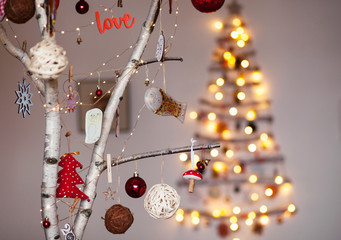 Wall Mural - alternative christmas and new year home decoration