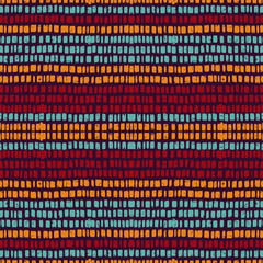  Red Modern Line Vector Seamless Pattern. Brush Stripe Pattern. Blue Scandinavian Retro Print. Scandinavian Abstract Stripe Blue Pattern.