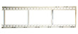 Panorama of (35 mm.)Old film frame.With white space.film camera.