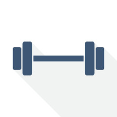 Aufkleber - Fitness vector icon, gym, sport concept flat design illustration for web design and mobile applications