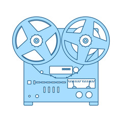 Canvas Print - Reel Tape Recorder Icon