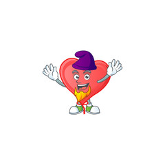 Poster - Red love balloon mascot cartoon style as an Elf