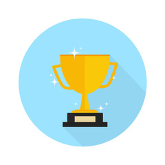 First prize gold trophy icon,prize gold trophy, winner, first prize, vector illustration and icon