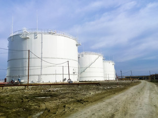 Wall Mural - Storage tanks for petroleum products