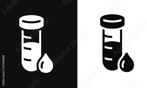 Cuadros en Lienzo diabetes icons vector design black and white background