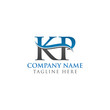 © Rana - Initial KP letter Logo Design vector Template. Abstract Letter KP logo Design