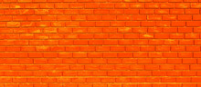 The Orange Walls Used A Lot Of Bricks To Construct. 