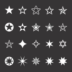 Wall Mural - Set of stars
