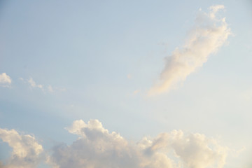 white sky and clouds