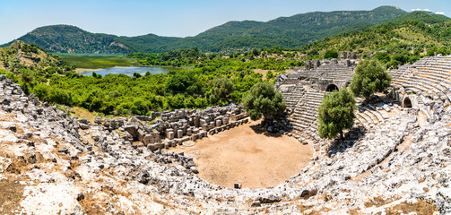 Canvas Print - The Theatre of Kaunos in Turkey