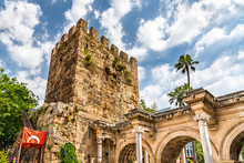 View Of Hadrian Gate In Antalya, Turkey