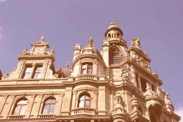 Wall Mural - Antwerp, Belgium. Vintage filtered color tone.