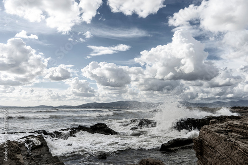 storm in the bay