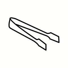 Poster - Unique Tongs Vector Line Icon