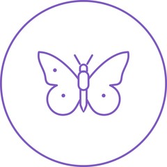 Poster - Unique Butterfly Line Vector Icon