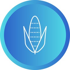 Poster - Unique Corn Vector Line Icon