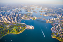 Sydney Harbour From High Above Aerial View