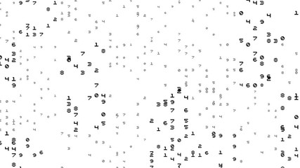 Wall Mural - random numbers looping background
