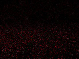 Wall Mural - abstract red glitter light on black background. concept for galaxy, celebration, christmas, and new 