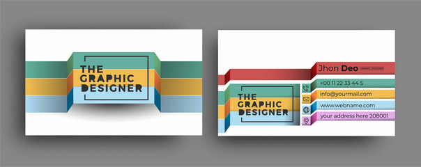 Wall Mural - Business Card - Creative and Clean Modern Business Card Template.