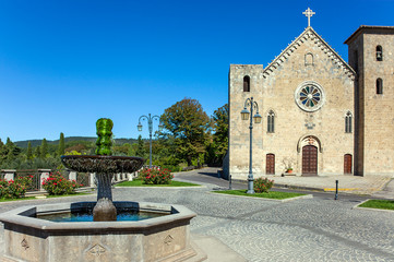 The church of Chiesa di San Salvatore in Bolsena on Lake Bolsena, Province of Viterbo, Region of Lazio