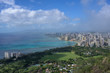 panoramic view of the city Honolulu Waikiki