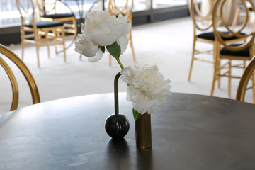 table with flowers