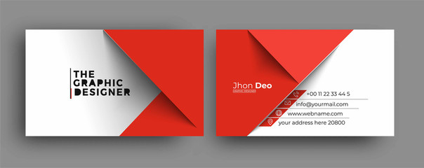 Wall Mural - Business Card - Creative and Clean Modern Business Card Template.
