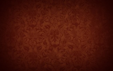 stylish brown vintage wallpaper with a vignette, retro background