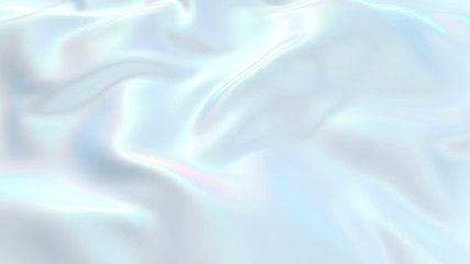 3d render beautiful folds of white silk in full screen, like a beautiful clean fabric background. si