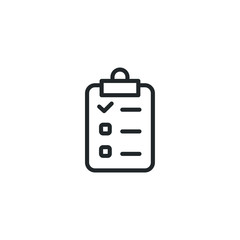 Poster - checklist icon template color editable. Clipboard symbol vector sign isolated on white background illustration for graphic and web design.