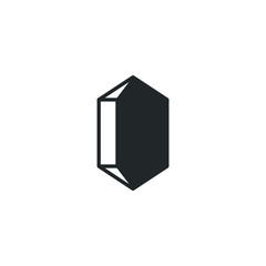Aufkleber - diamond icon template color editable. diamond symbol vector sign isolated on white background illustration for graphic and web design.