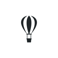Aufkleber - Air balloon icon template color editable. Air balloon symbol vector sign isolated on white background illustration for graphic and web design.