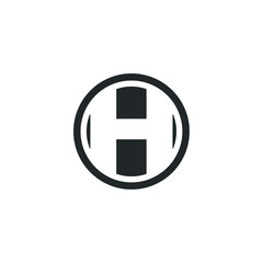 Leinwandbilder - Helicopter landing pad icon template color editable. Helipad symbol vector sign isolated on white background illustration for graphic and web design.