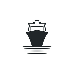 Aufkleber - Cruise icon template color editable. Ship symbol vector sign isolated on white background illustration for graphic and web design.