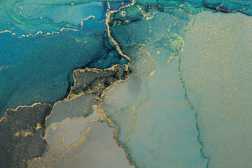 Obraz na płótnie pejzaż fala woda loki wzór