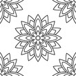 © _aine_ - Fantasy seamless pattern with ornamental mandala. Abstract round doodle flower background. Floral geometric circle. Vector illustration.