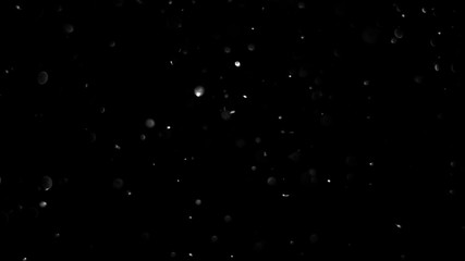 particles on black background, abstract overlay with particles and bokeh