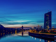 Frankfurt Skyline vom Osthafen