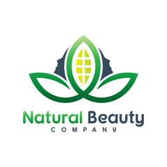 Wall Mural - natural beauty logo design