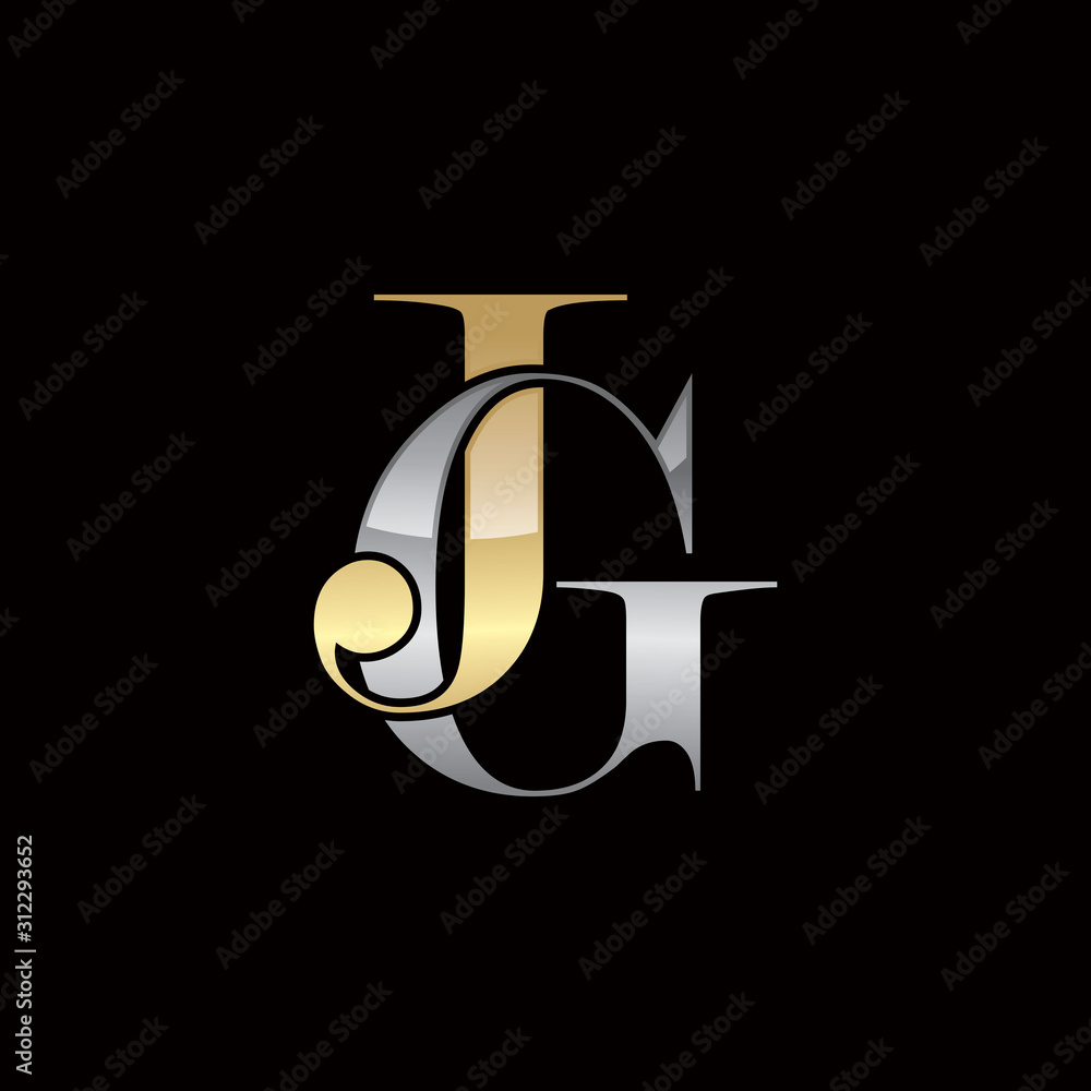 JG Initials Logo の Stock ベクター | Adobe Stock