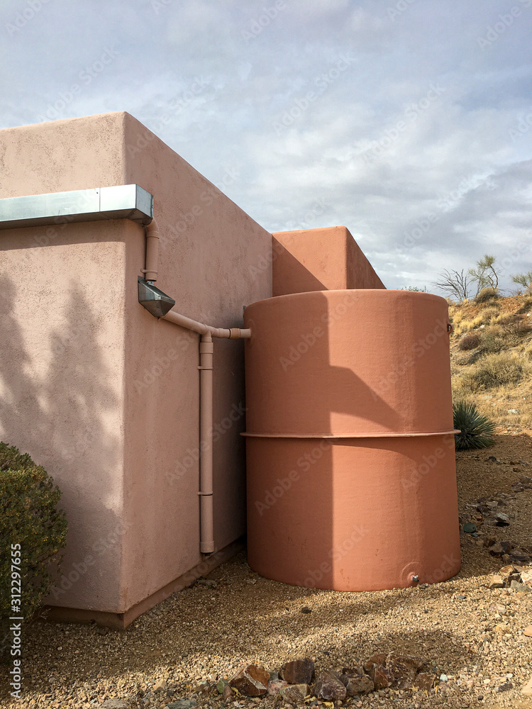 Rainwater Collection Tank Stock Photo Adobe Stock