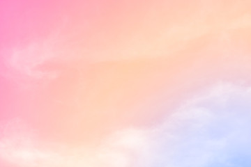 Wall Mural - cloud background with a pastel colour