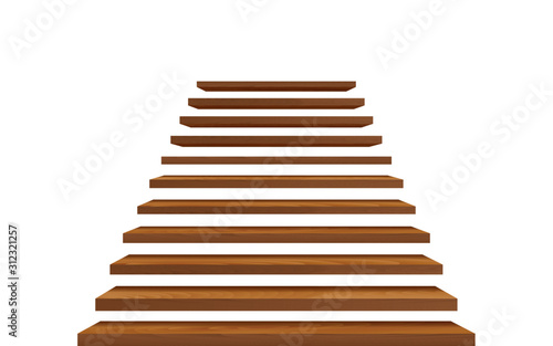 Naklejki schody  drewniane-schody-w-bialym-pokoju