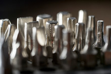 Stainless Steel Screwdriver Set . Macro Photography