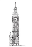 Fototapeta Big Ben - Big Ben in Vector Art